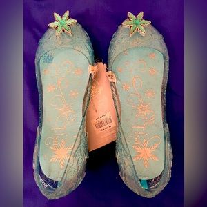 Disney Elsa Light-Up Dress Up Shoes, NWT, Girls Size US 2/3, Hard To Find!